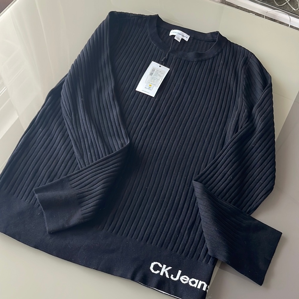 Black new with tags Calvin Klein sweater